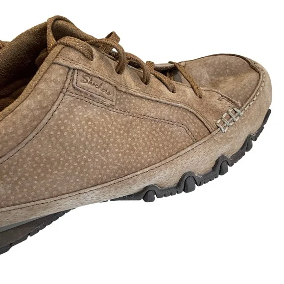 Skechers Bikers Curbed Women’s 9.5 Brown Suede Relaxed Fit Memory Foam Sneakers - Picture 7 of 13